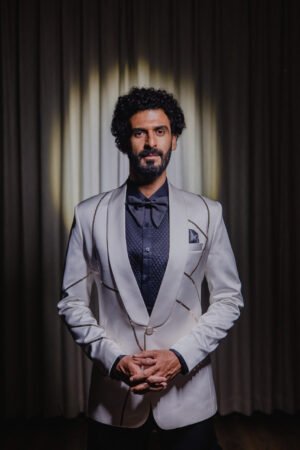 Midnight Black Satin Lapel Tuxedo