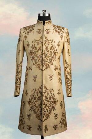 Golden handwork Sherwani